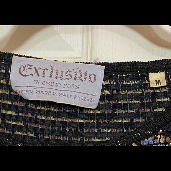 Vintage 11/26/1973 EXCLUSIVE by Emilio Rossi blouse size M - Picture 2 of 12